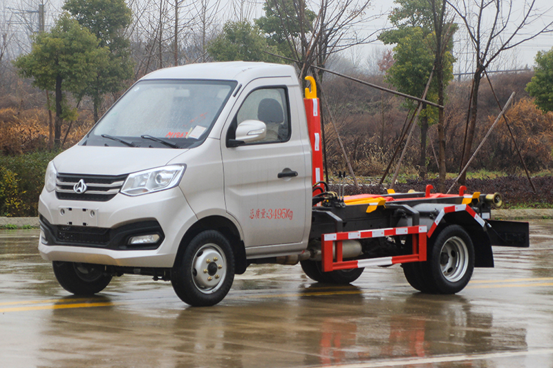 (蓝牌)長(cháng)安勾臂垃圾車(chē)(双轮)(3方)