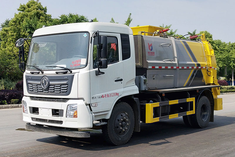 东风天锦餐厨垃圾車(chē)（厢式）（9.5方）